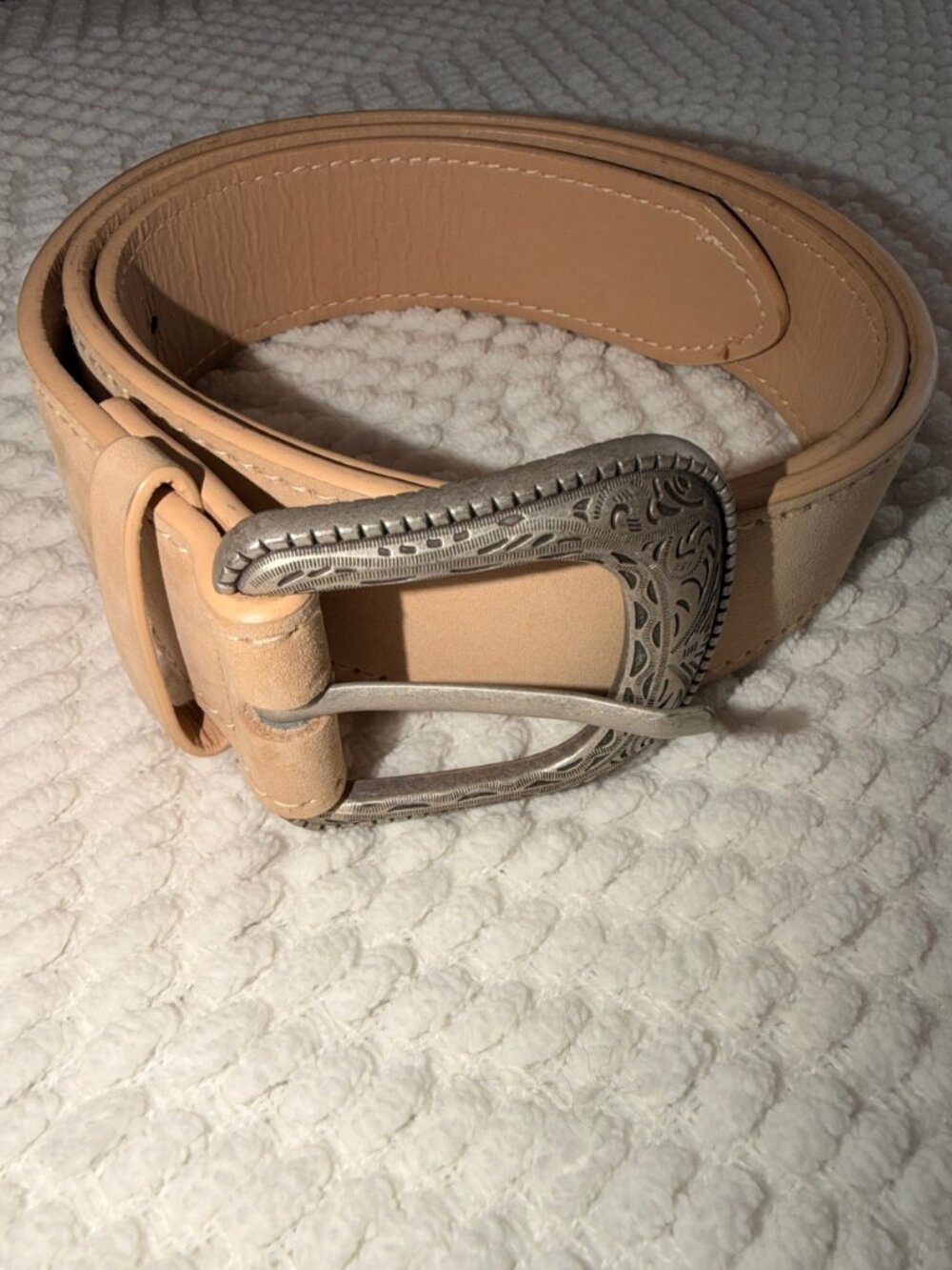 Brandy Melville Tan Western Buckle Belt One Size